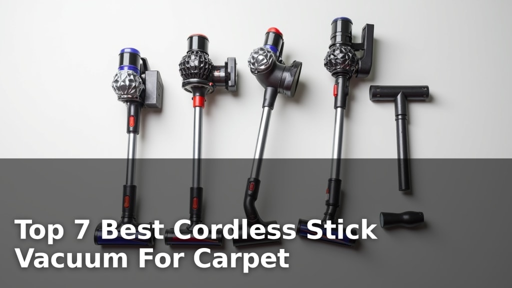 Top 7 Best Cordless Stick Vacuum For Carpet