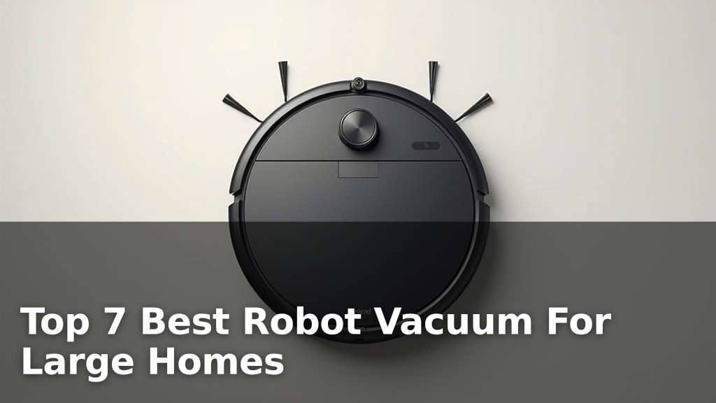 Top 7 Best Robot Vacuum For Large Homes