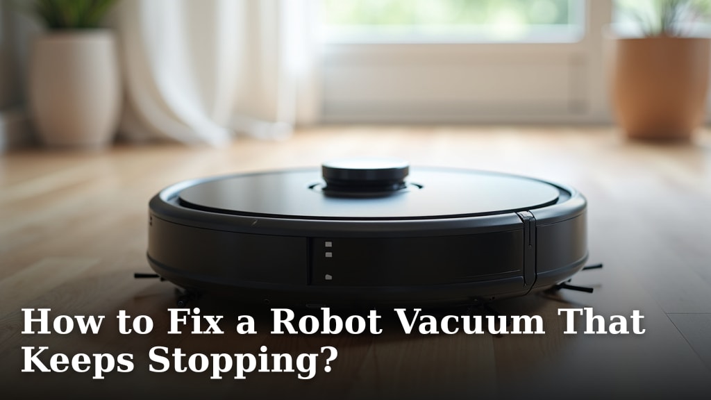 How to Fix a Robot Vacuum That Keeps Stopping?
