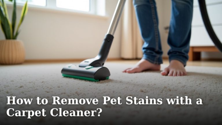 How to Remove Pet Stains with a Carpet Cleaner?