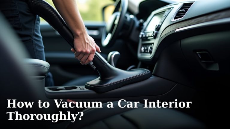 How to Vacuum a Car Interior Thoroughly?