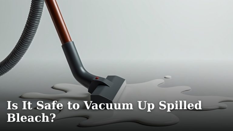 Is It Safe to Vacuum Up Spilled Bleach?