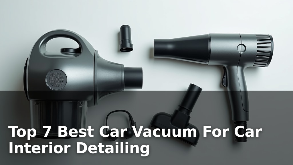 Top 7 Best Car Vacuum For Car Interior Detailing