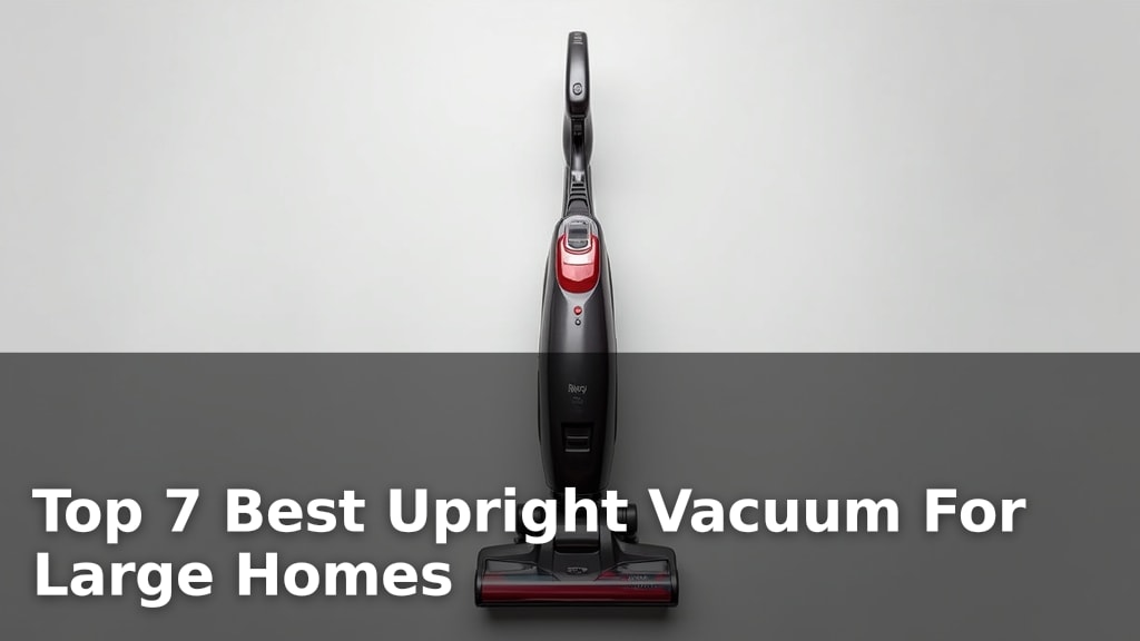 Top 7 Best Upright Vacuum For Large Homes