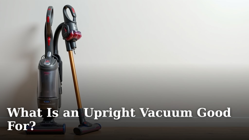 What Is an Upright Vacuum Good For?