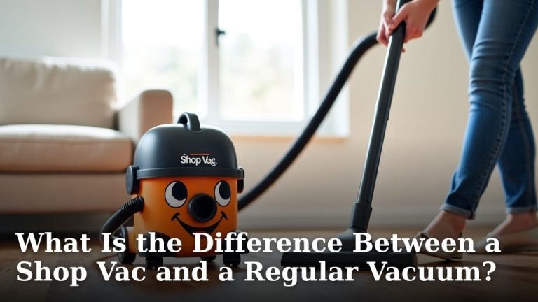 What Is the Difference Between a Shop Vac and a Regular Vacuum?