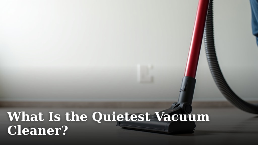 What Is the Quietest Vacuum Cleaner?
