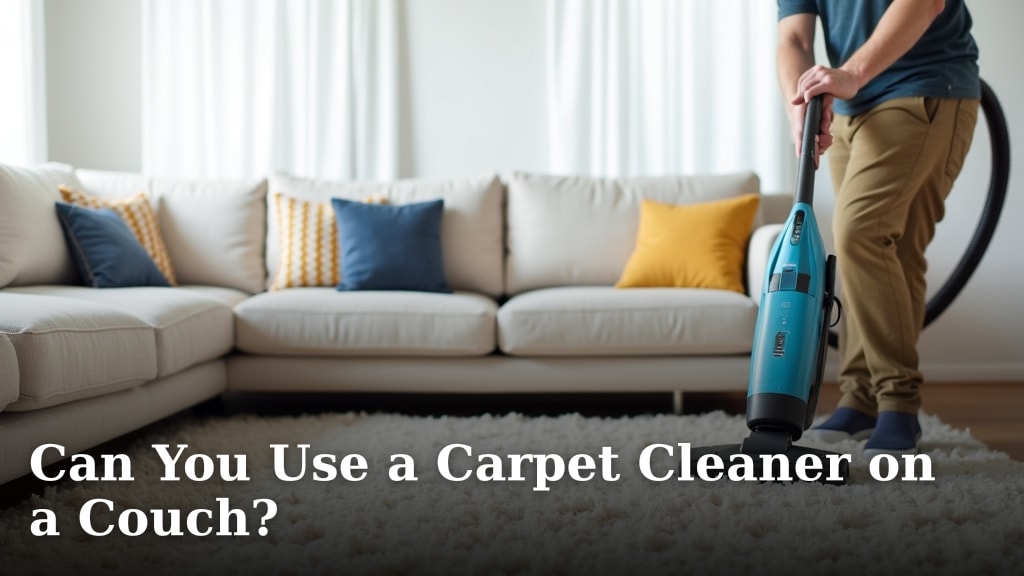Can You Use a Carpet Cleaner on a Couch?
