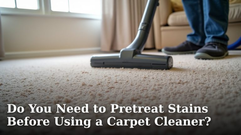 Do You Need to Pretreat Stains Before Using a Carpet Cleaner?