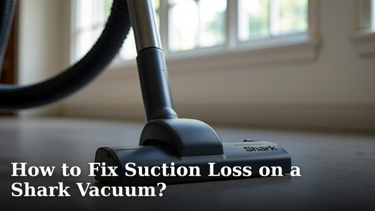 How to Fix Suction Loss on a Shark Vacuum?