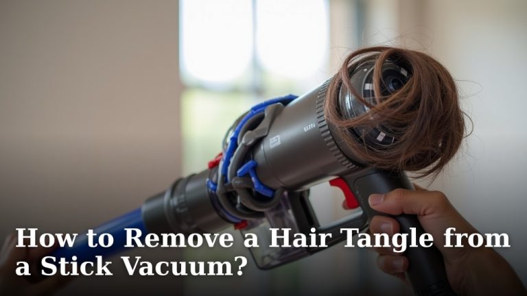 How to Remove a Hair Tangle from a Stick Vacuum?