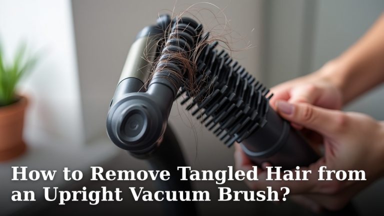 How to Remove Tangled Hair from an Upright Vacuum Brush?