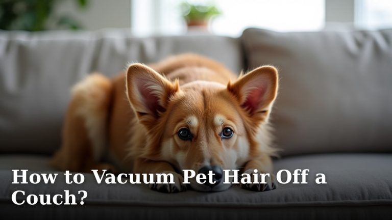 How to Vacuum Pet Hair Off a Couch?