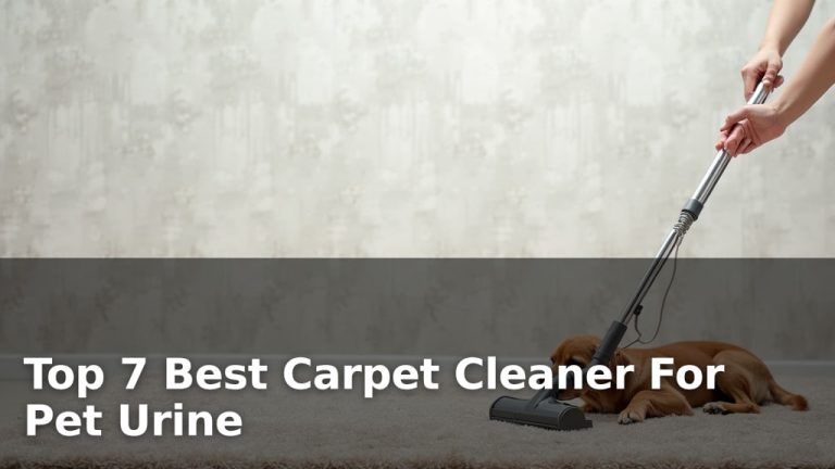 Top 7 Best Carpet Cleaner For Pet Urine