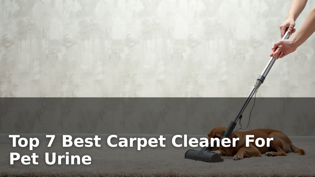 Top 7 Best Carpet Cleaner For Pet Urine