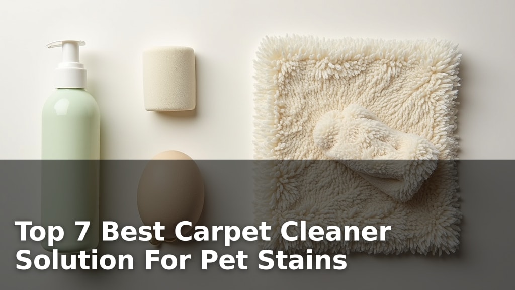 Top 7 Best Carpet Cleaner Solution For Pet Stains
