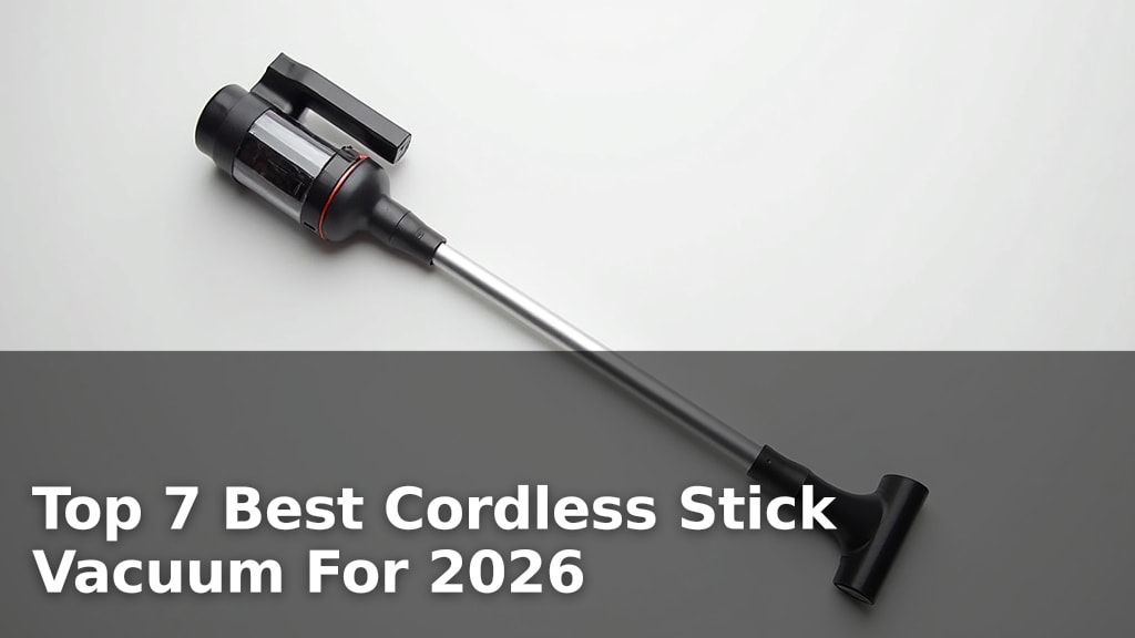 Top 7 Best Cordless Stick Vacuum For 2026