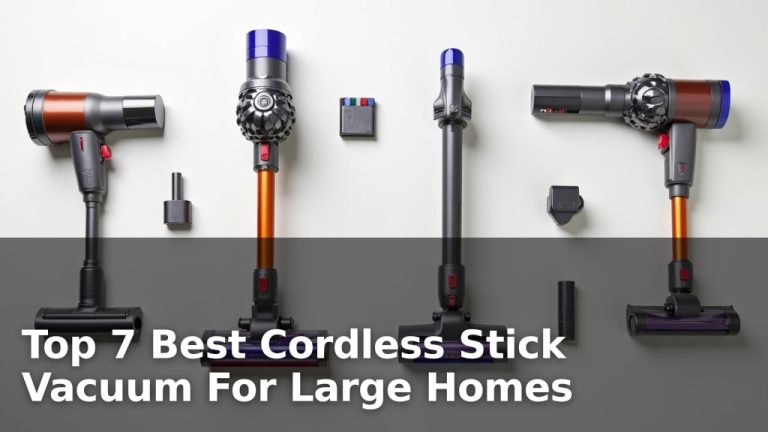 Top 7 Best Cordless Stick Vacuum For Large Homes