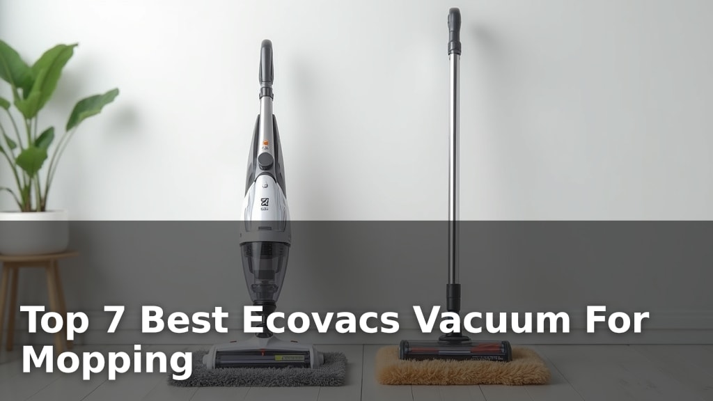 Top 7 Best Ecovacs Vacuum For Mopping