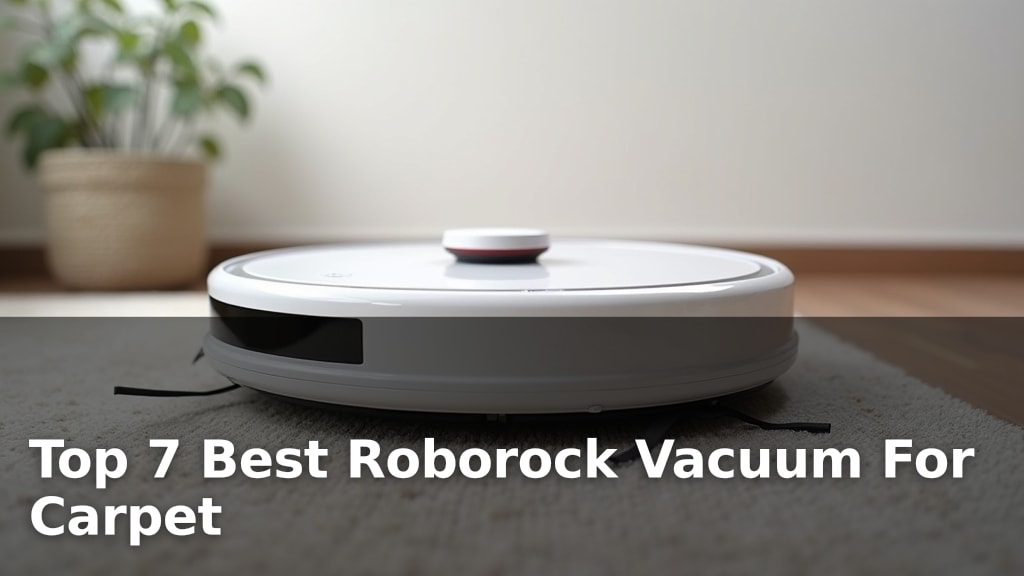 Top 7 Best Roborock Vacuum For Carpet