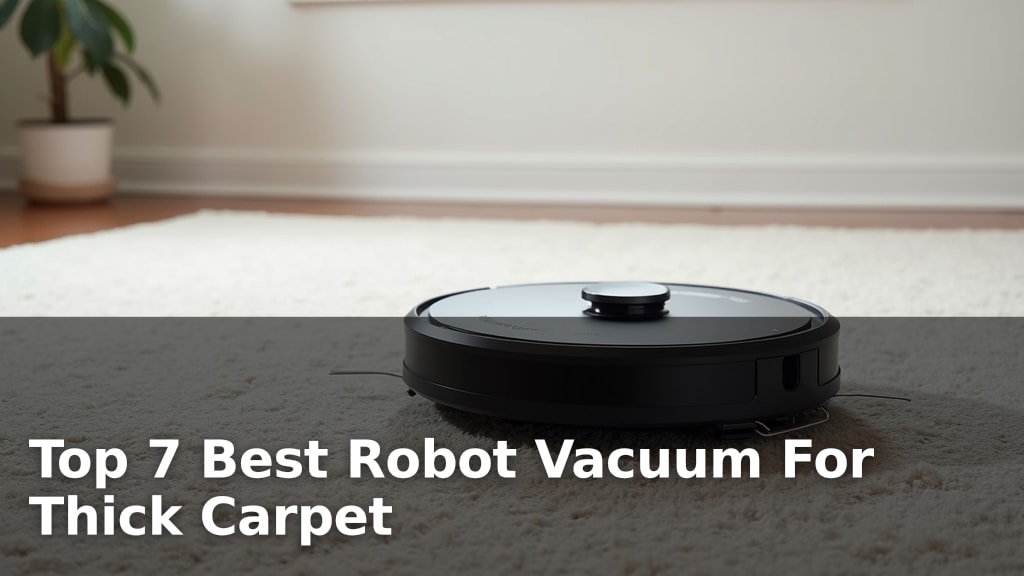 Top 7 Best Robot Vacuum For Thick Carpet