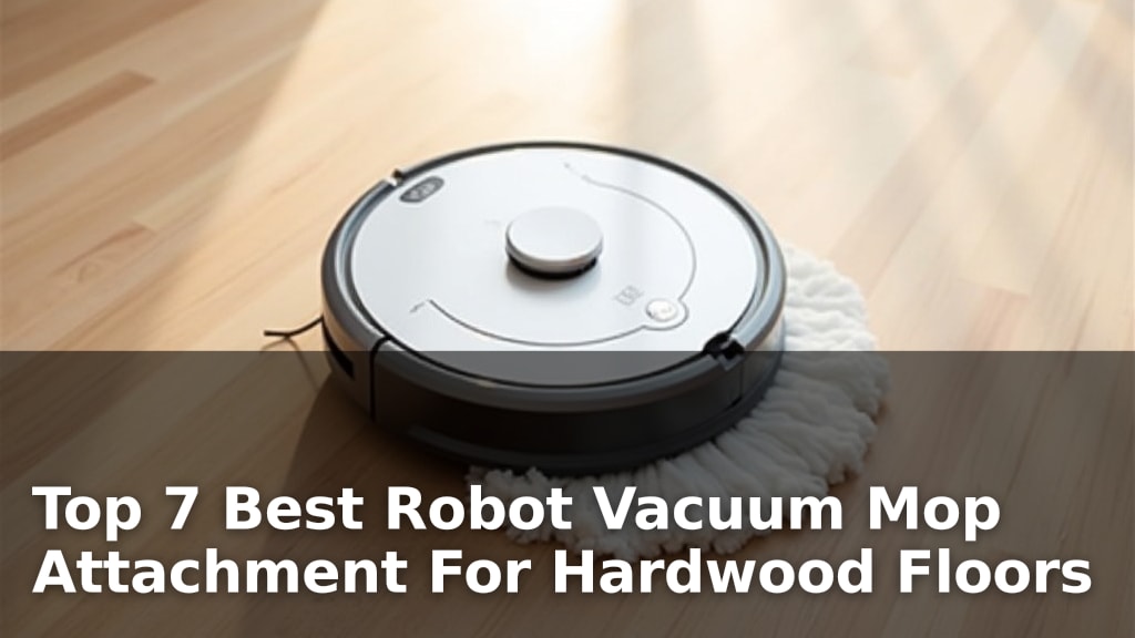 Top 7 Best Robot Vacuum Mop Attachment For Hardwood Floors