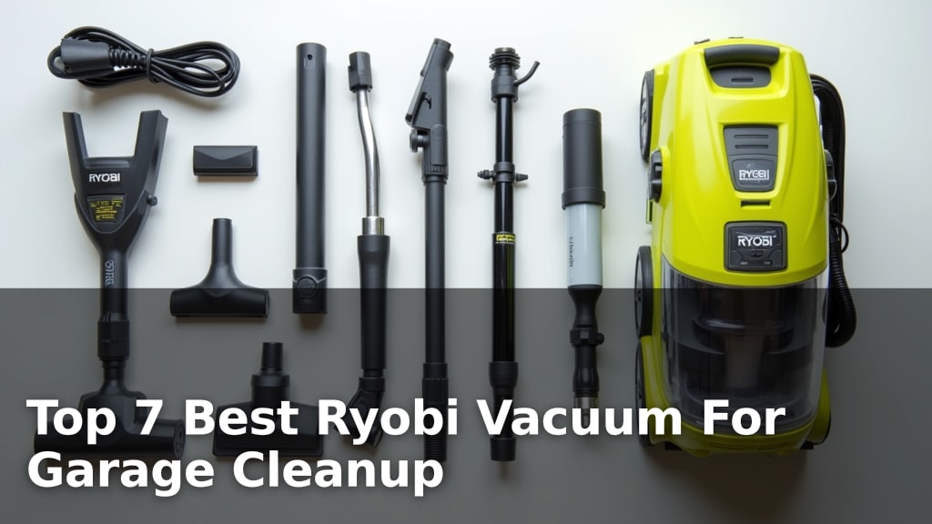 Top 7 Best Ryobi Vacuum For Garage Cleanup
