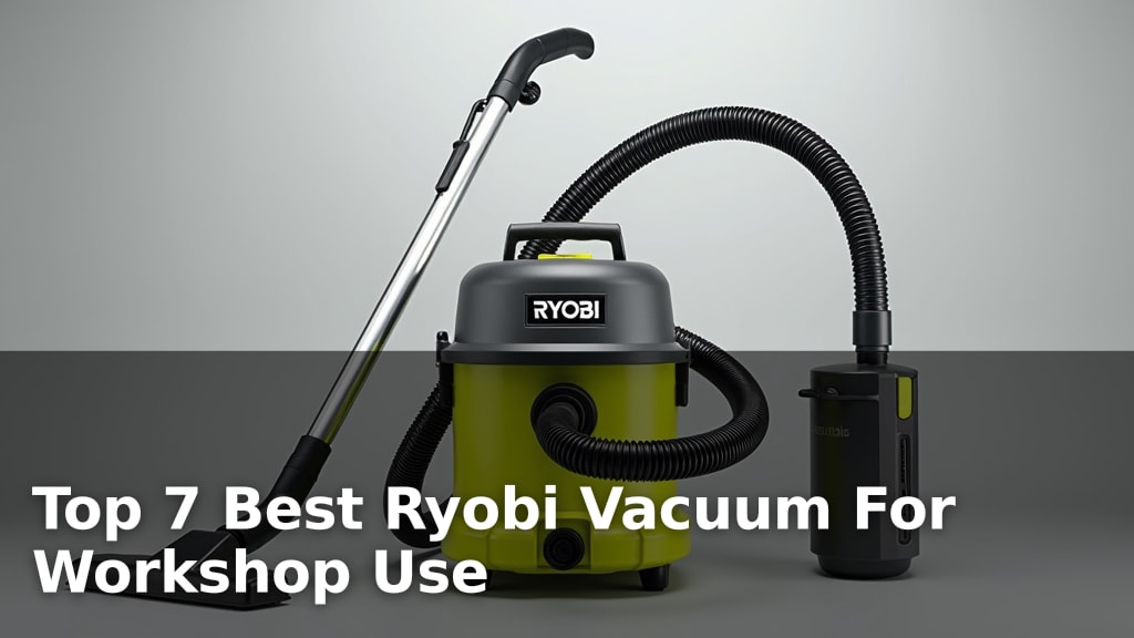 Top 7 Best Ryobi Vacuum For Workshop Use