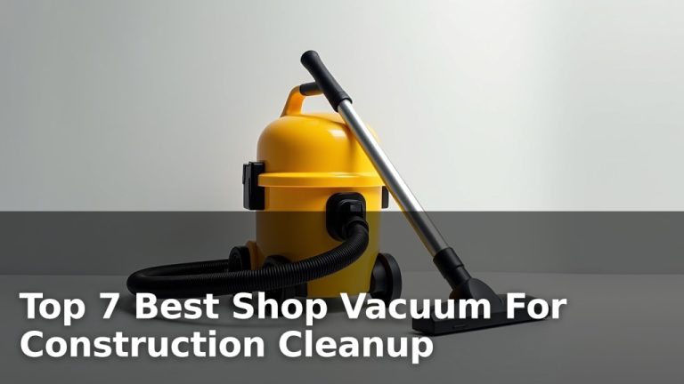 Top 7 Best Shop Vacuum For Construction Cleanup