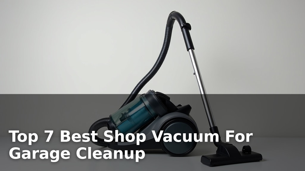 Top 7 Best Shop Vacuum For Garage Cleanup