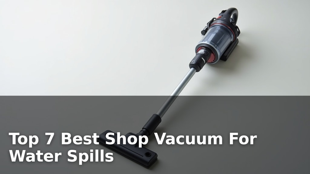 Top 7 Best Shop Vacuum For Water Spills