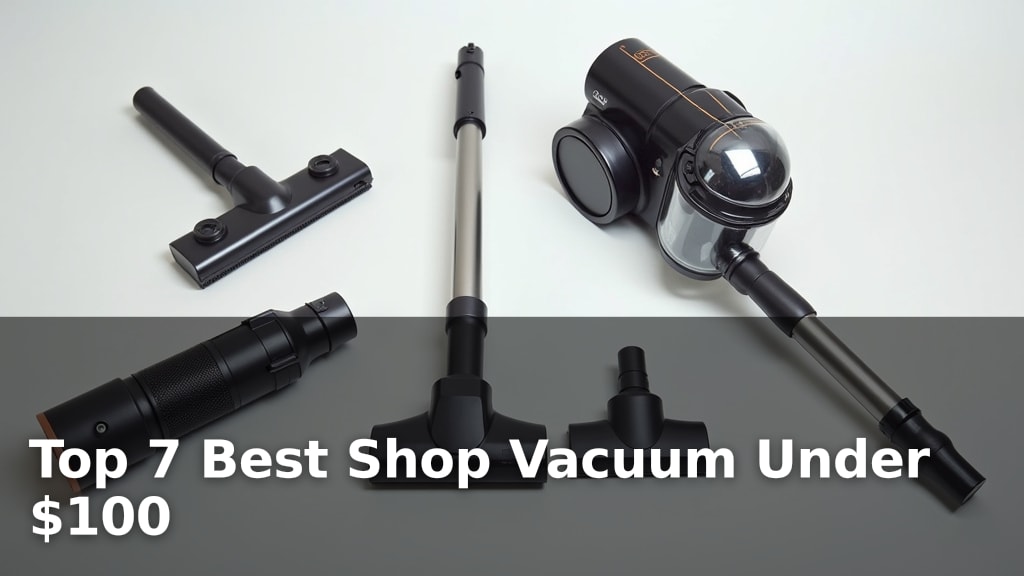 Top 7 Best Shop Vacuum Under $100