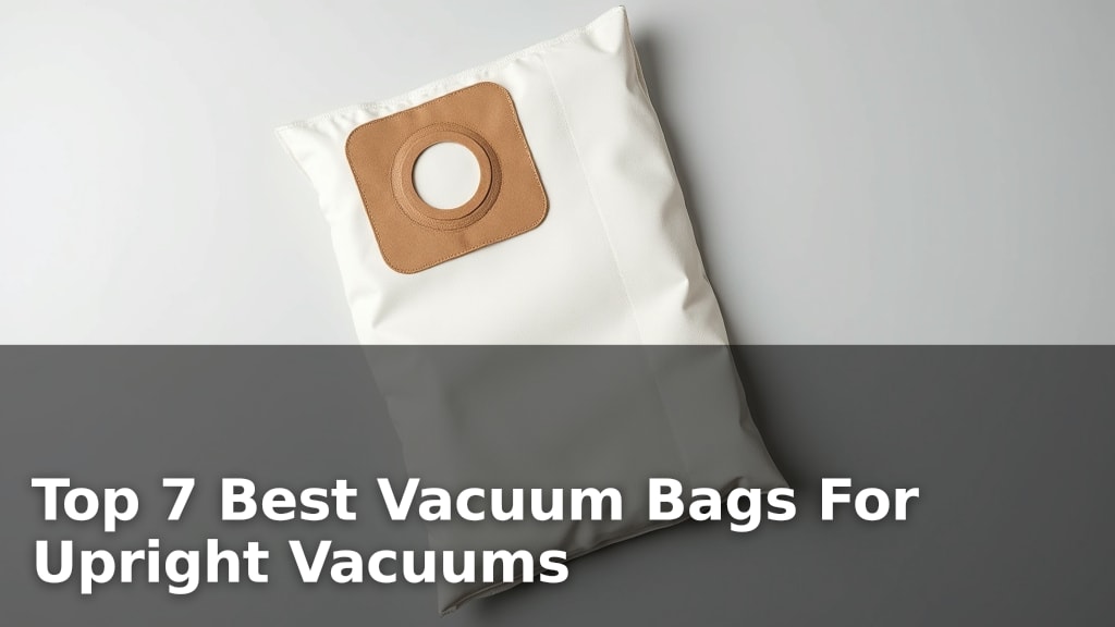Top 7 Best Vacuum Bags For Upright Vacuums