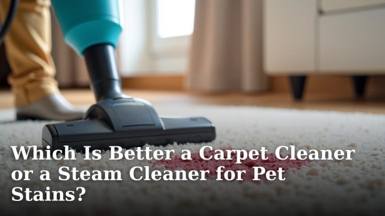 Which Is Better a Carpet Cleaner or a Steam Cleaner for Pet Stains?
