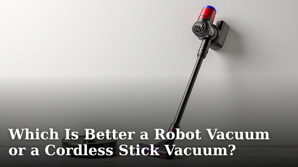 Which Is Better a Robot Vacuum or a Cordless Stick Vacuum?