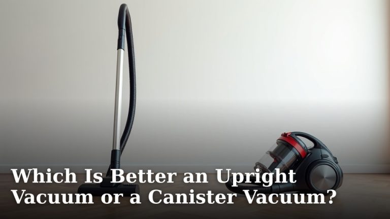 Which Is Better an Upright Vacuum or a Canister Vacuum?