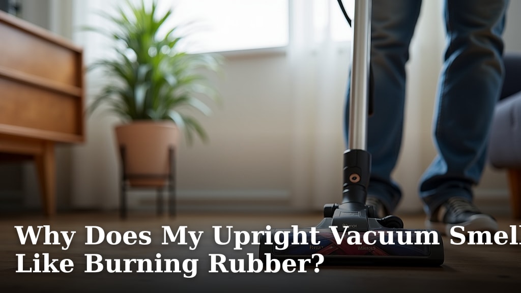 Why Does My Upright Vacuum Smell Like Burning Rubber?
