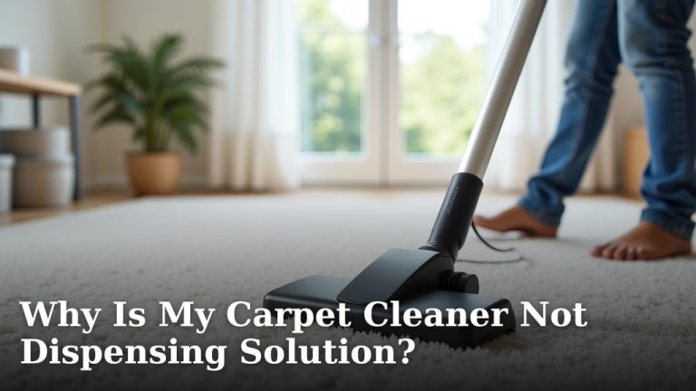 Why Is My Carpet Cleaner Not Dispensing Solution?