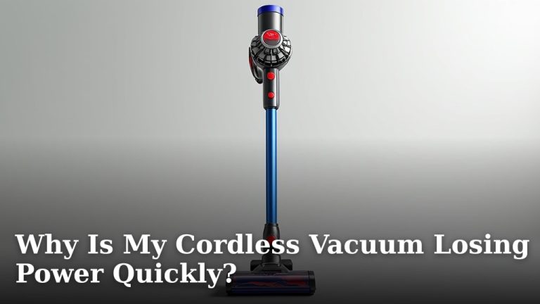 Why Is My Cordless Vacuum Losing Power Quickly?