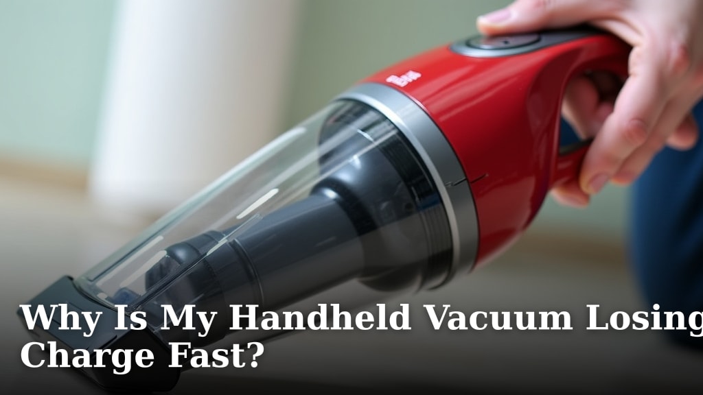 Why Is My Handheld Vacuum Losing Charge Fast?