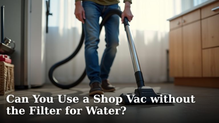 Can You Use a Shop Vac without the Filter for Water?