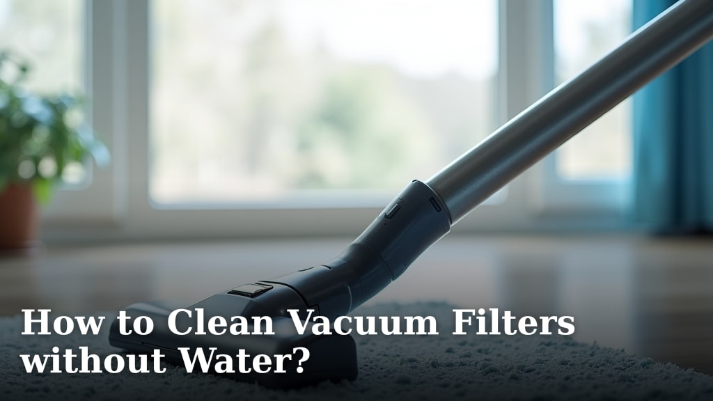 How to Clean Vacuum Filters without Water?
