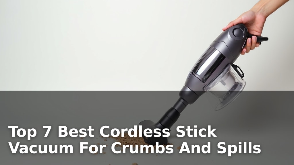 Top 7 Best Cordless Stick Vacuum For Crumbs And Spills