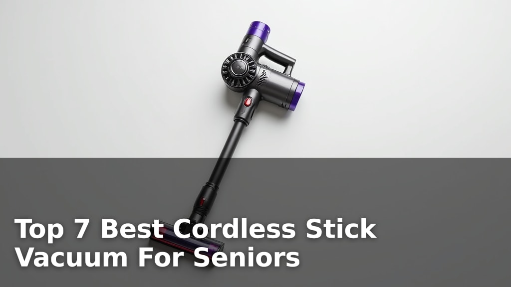 Top 7 Best Cordless Stick Vacuum For Seniors