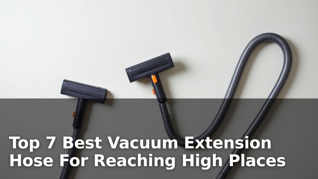Top 7 Best Vacuum Extension Hose For Reaching High Places